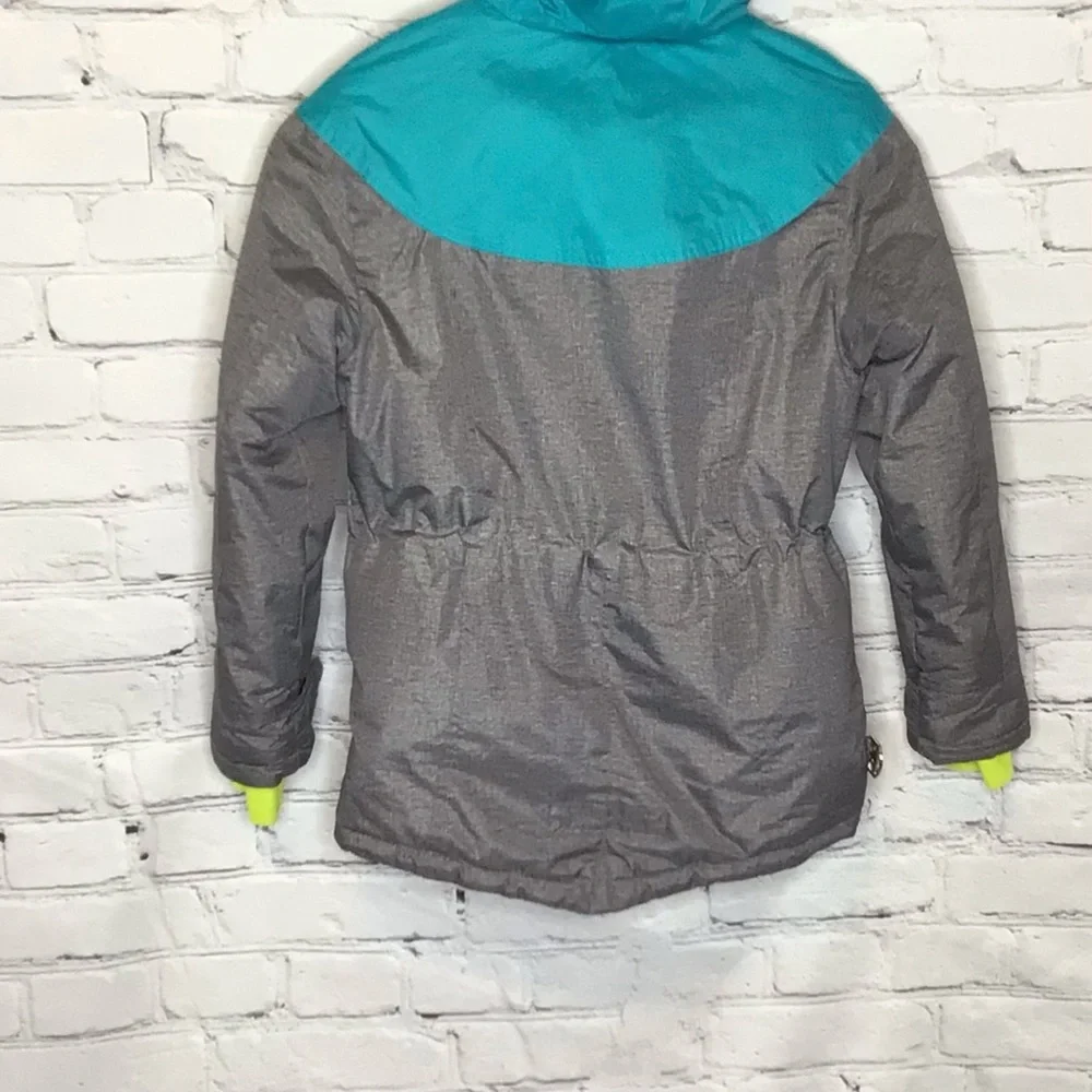 ZeroXPosur Gray and Teal Winter Snow Coat Small 7/8